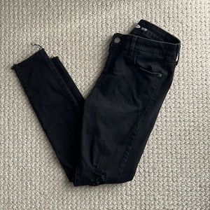 Black distressed skinny jeans 4